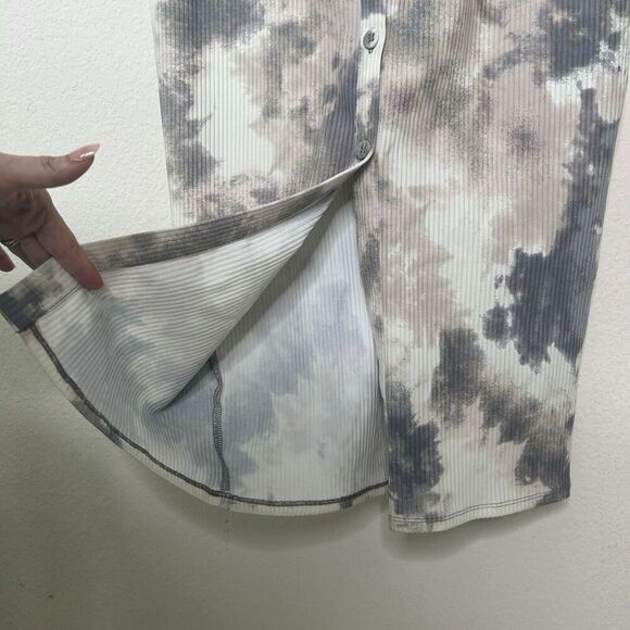Fourteenth Place Tie Dye Long Sleeve Button Down Ribbed Midi Dress S - Picture 5 of 11